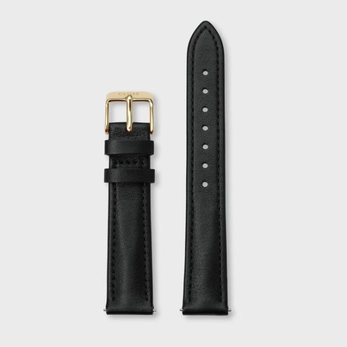 CLUSE Strap 16mm Black, Gold - CS12229