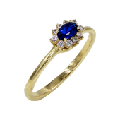 Δαχτυλίδι Ροζέτα Χρυσό Με Ζιργκόν Πέτρες 14Κ - D1105_0