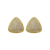 Σκουλαρίκια Ασημένια Shiny Triangle - SLV1069