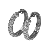 Σκουλαρίκια Ασημένια Shiny Hoops - SLV1070L