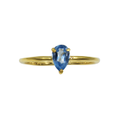 Δαχτυλίδι Δάκρυ Χρυσό Με Ζιργκόν Πέτρες 14Κ - D1359