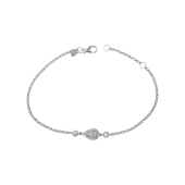 Βραχιόλι Ασημένιο White Drop - SLV1080
