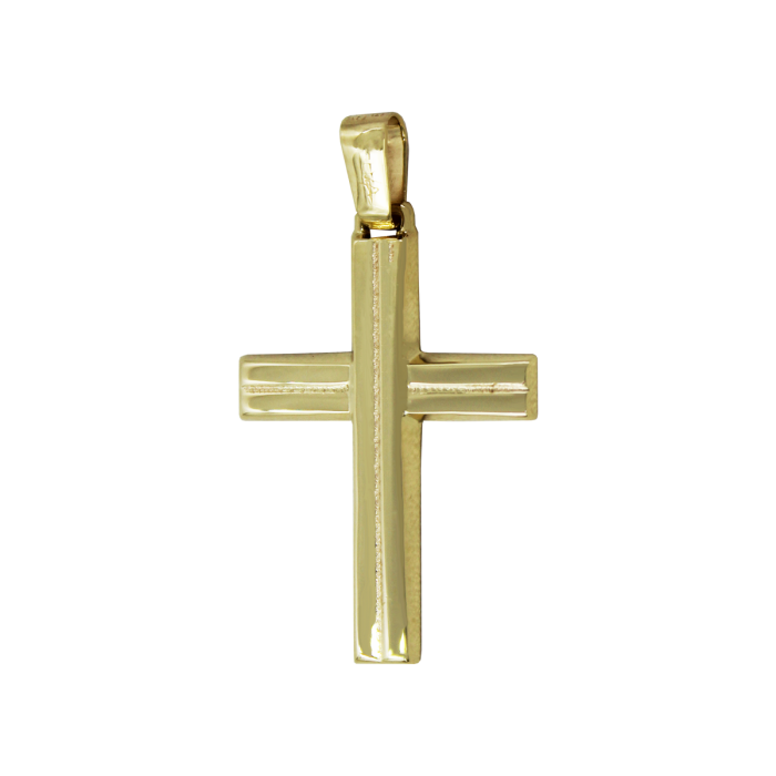 Ανδρικός Χρυσός Σταυρός 14Κ - ST1669