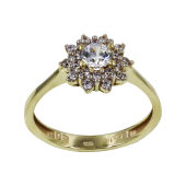 Δαχτυλίδι Ροζέτα Χρυσό 14Κ - D1118