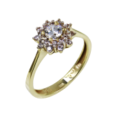 Δαχτυλίδι Ροζέτα Χρυσό 14Κ - D1118