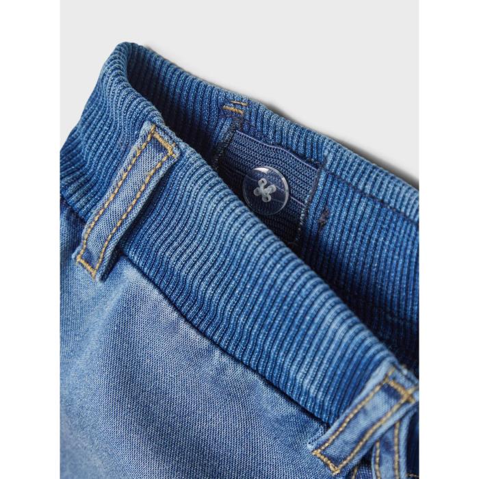 Βερμούδα τζιν ελαστική αγόρι Name it-13197405-Medium Blue Denim