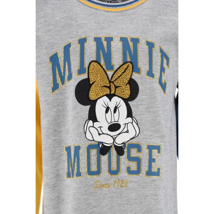 Φόρεμα φούτερ κορίτσι Minnie Mouse-HW1054-LGREY