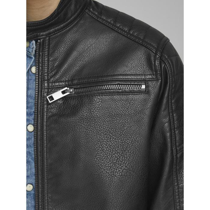 Μπουφάν Biker αγόρι Jack & Jones-12173956-BLACK