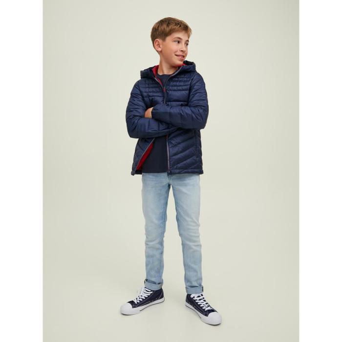 Μπουφάν puffer αγόρι Jack & Jones-12212568-Navy Blazer/Contrast