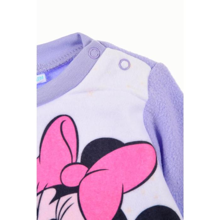 Πιτζάμα μπεμπέ fleece κορίτσι Minnie Mouse-HW0352-PURPLE