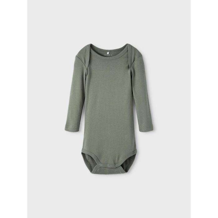 Φορμάκια σετ 3 τεμ. μπεμπέ αγόρι Name it-13198871-Agave Green-organic cotton