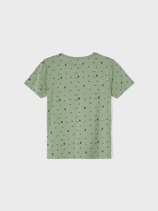 Μπλούζα μακό αγόρι name it-13201107-Hedge Green-organic cotton