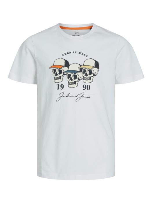 Μπλούζα μακό αγόρι JACK & JONES-12208761-Bright White