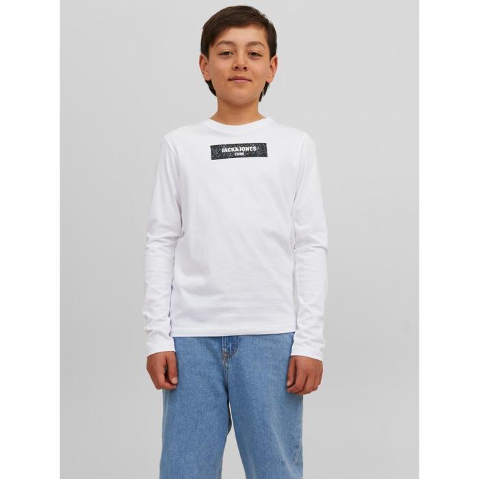 Μπλούζα μακό αγόρι JACK & JONES-12243038-White