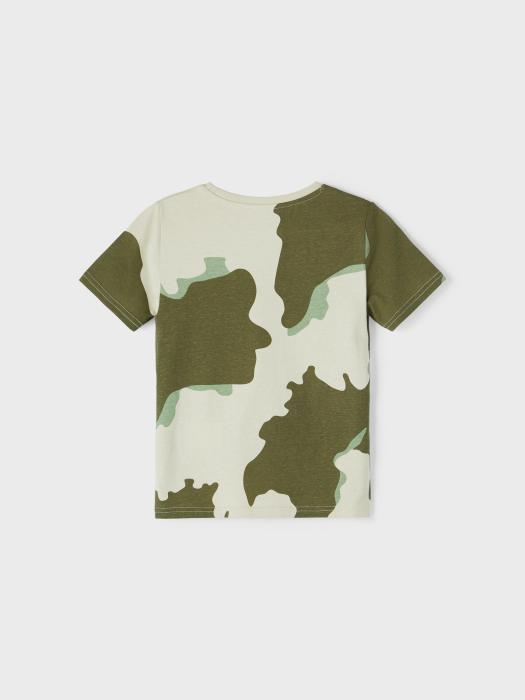 Μπλούζα μακό αγόρι name it-13201127-Olive Night-organic cotton