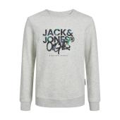 Μπλούζα φούτερ αγόρι Jack & Jones-12243097-White Melange