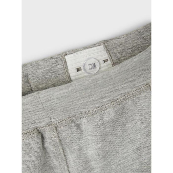 Βερμούδα  μακό αγόρι name it-13200890- Grey Melange-organic cotton