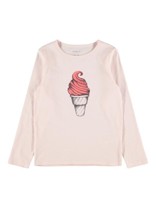 Πυτζάμα κορίτσι Name it -13190223-pink organic cotton