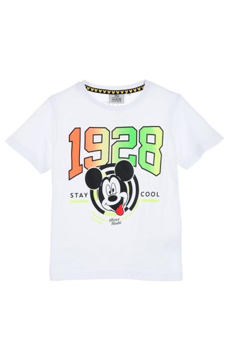 Μπλούζα μακό αγόρι Mickey Mouse-UE1166-WHITE