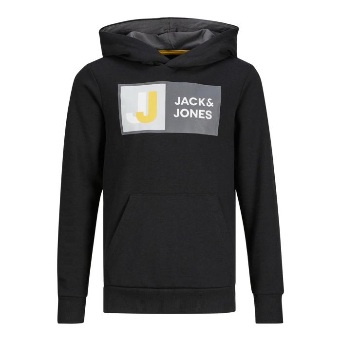 Μπλούζα φούτερ αγόρι Jack & Jones-12216954-Black