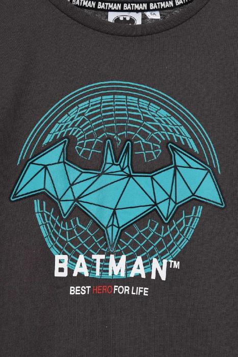 Μπλούζα αγόρι Batman-HU1259-DGREY-organic cotton