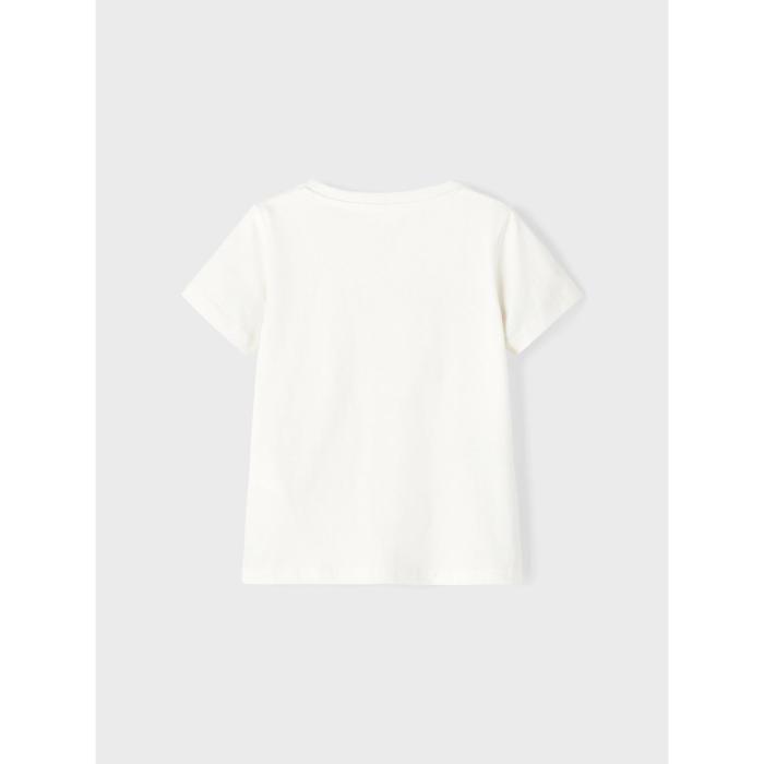 Μπλούζα μακό αγόρι name it-13202942-White Alyssum-organic cotton