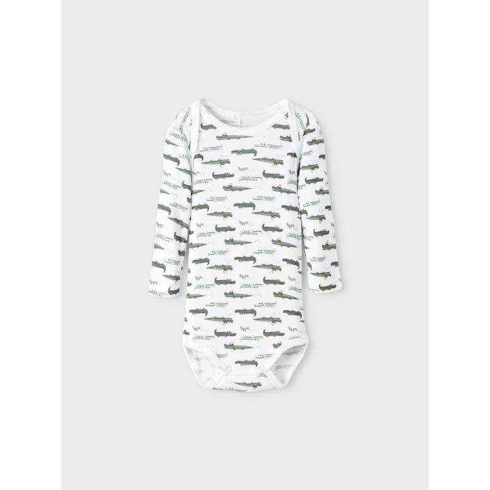 Φορμάκια σετ 3 τεμ. μπεμπέ αγόρι Name it-13198871-Agave Green-organic cotton