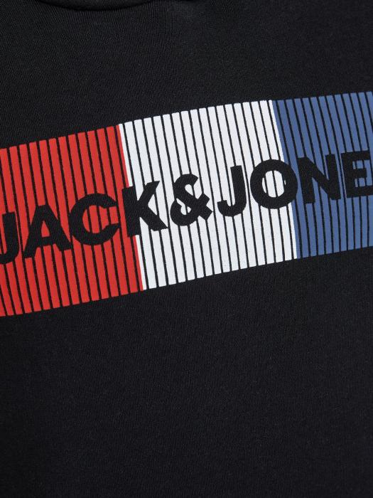 Μπλούζα φούτερ αγόρι JACK & JONES-12152841-BLACK