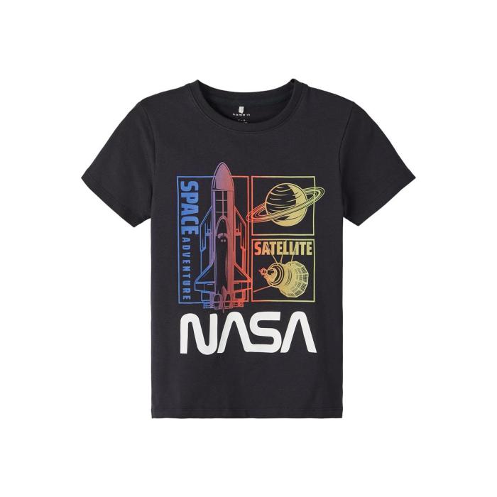 Μπλούζα μακό αγόρι NASA name it-13212649-Black