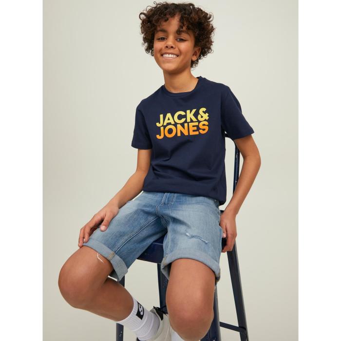 Βερμούδα τζιν αγόρι JACK & JONES-12202236-Blue Denim