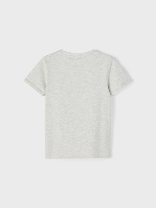 Μπλούζα μακό αγόρι name it-13199886-Light Grey Melange-organic cotton