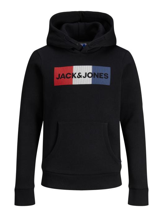 Μπλούζα φούτερ αγόρι JACK & JONES-12152841-BLACK