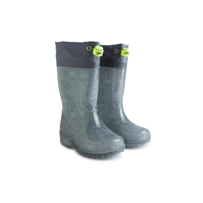 Γαλότσα αγόρι tuc tuc-11339411-LIGHT UP RAINBOOTS-GRIS