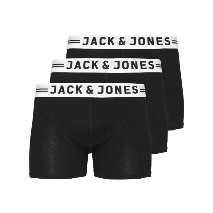 Εσώρουχα μπόξερ 3 pack αγόρι JACK & JONES-12149293-Black