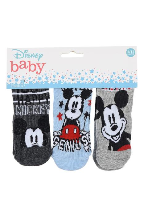 Καλτσάκια σετ 3 τεμ. μπεμπέ αγόρι Mickey Mouse-HU0621-PACK1