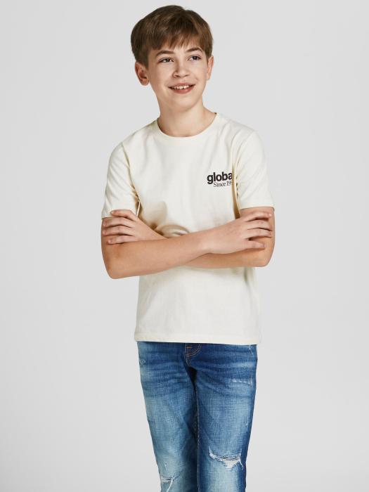 Μπλούζα μακό αγόρι JACK & JONES-12206448-Whisper White