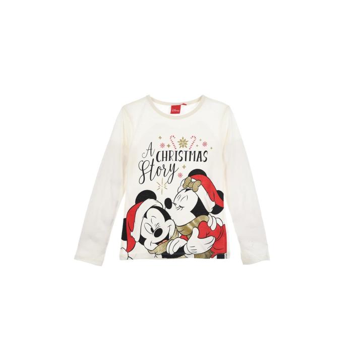 Μπλούζα κορίτσι christmas Minnie Mouse-HU1243-OWHITE