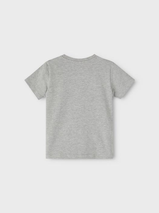 Μπλούζα μακό αγόρι name it-13200889-Grey Melange-organic cotton