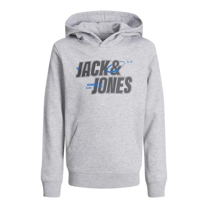 Μπλούζα φούτερ αγόρι Jack & Jones-12247700-Light Grey Melange