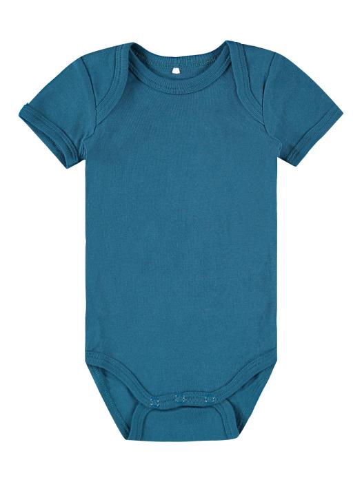 Σετ 3 τεμ. φορμάκια μπεμπέ Name it-13192800-LEGION BLUE-organic cotton