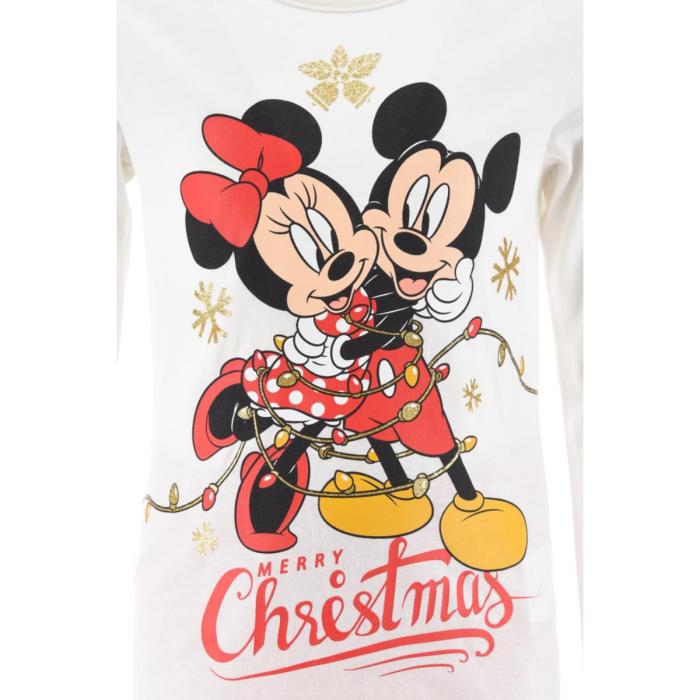 Πιτζάμα μακό κορίτσι Christmas Minnie Mouse-HW2172-OWHITE