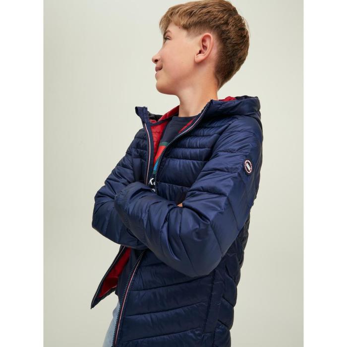 Μπουφάν puffer αγόρι Jack & Jones-12212568-Navy Blazer/Contrast