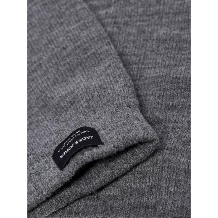 Γάντια πλεκτά αγόρι JACK&JONES -12160358-Grey Melange