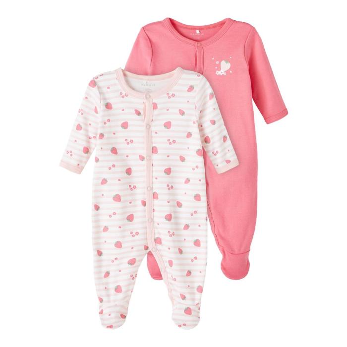 Φορμάκια μπεμπέ 2 τεμ.κορίτσι Name it-13214721-Camellia Rose-organic cotton