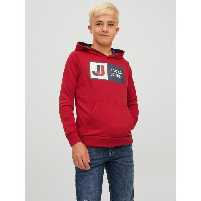 Μπλούζα φούτερ αγόρι JACK & JONES-12216954-Chili Pepper