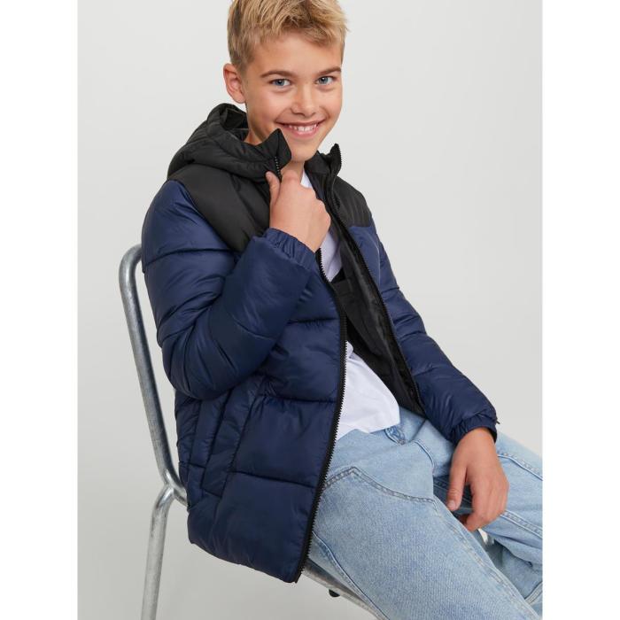 Μπουφάν puffer αγόρι Jack & Jones-12236884-Navy Blazer