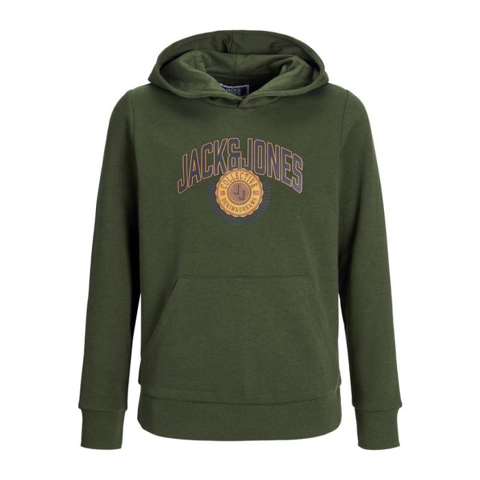 Μπλούζα φούτερ αγόρι Jack & Jones-12266761-Kombu Green