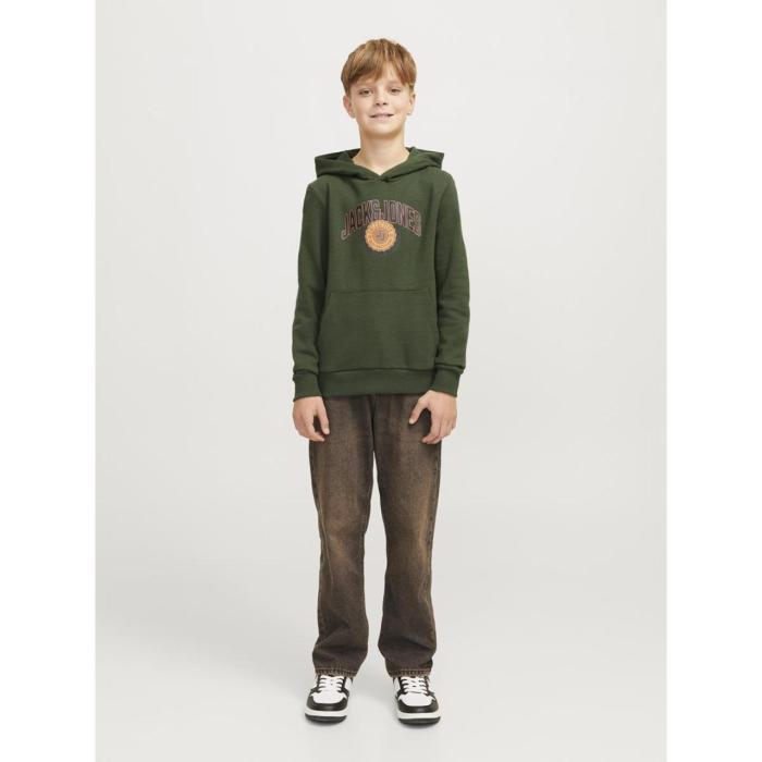 Μπλούζα φούτερ αγόρι Jack & Jones-12266761-Kombu Green