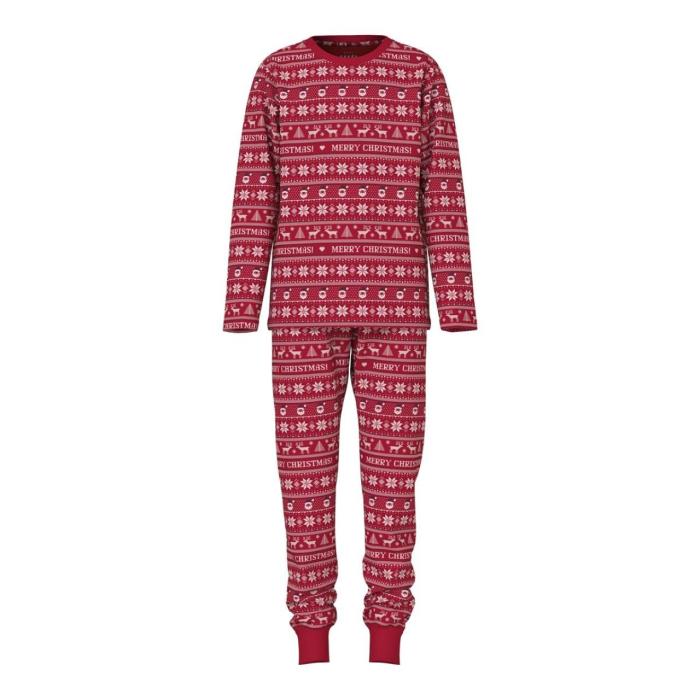 Πιτζάμα μακό Christmas unisex name it-13234981-Jester Red