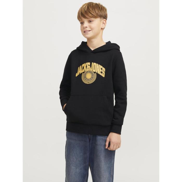 Μπλούζα φούτερ αγόρι Jack & Jones-12266761-Black